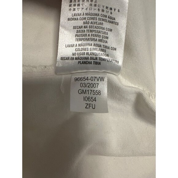 Harley-Davidson Sleeveless White Button-Up Shirt, Embroidered Front & Back, XL - Picture 10 of 11